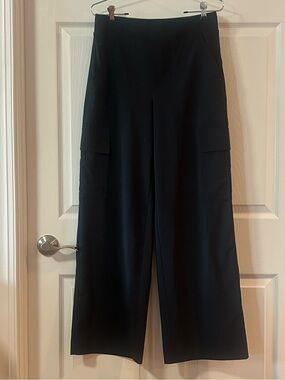 Athleta Black Wide-Leg High-Waist Pants